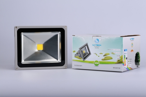 M-Tech 30W 2700lm, 230V, IP65, 6500K, hideg fehér reflektor MTL702