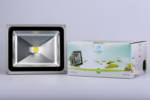 M-Tech 50W 4500lm, 230V, IP65, 6500K, hideg fehér reflektor MTL703