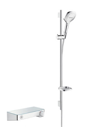 Hansgrohe ShowerTablet Select 300 króm Combi 0.90 m Raindance Select E 120 3jet kézizuhannyal 27027000 (27027000)