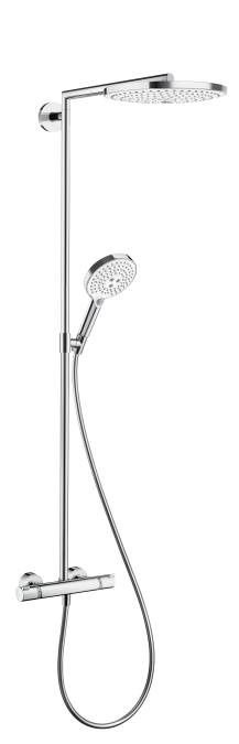 Hansgrohe Raindance Select S 300 2jet Showerpipe fehér/króm zuhanyrendszer 27133400 (K)