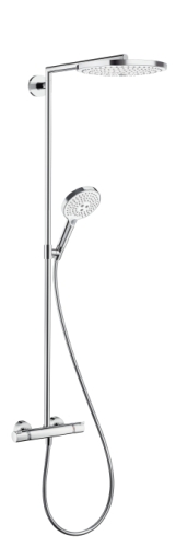 Hansgrohe Raindance Select S 300 2jet Showerpipe fehér/króm zuhanyrendszer 27133 400 (27133400)