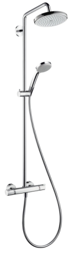 Hansgrohe Croma 220 Showerpipe Air 1jet zuhanyrendszer EcoSmart 9 l/ perc 27188 000 (27188000)