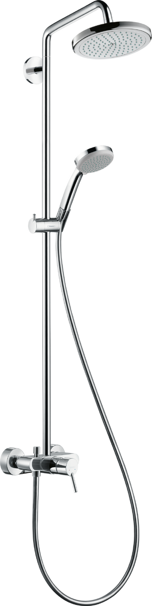 Hansgrohe Croma 220 Air 1jet Showerpipe zuhanyrendszer egykaros csapteleppel 27222 000 (27222000)