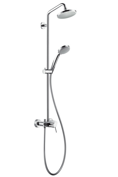 Hansgrohe Croma 100 1jet Showerpipe zuhanyrendszer egykaros csapteleppel 27154 000 (27154000)