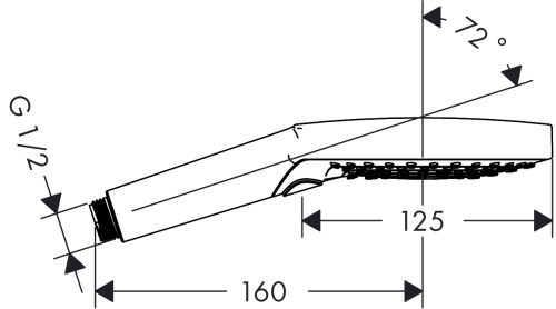 Hansgrohe Raindance Select S 120 3jet fehér/króm kézizuhany 26530 400 (26530400)