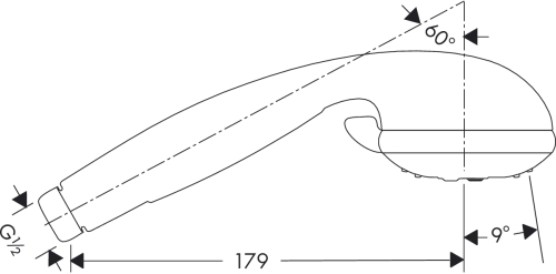 Hansgrohe Croma 2jet kézizuhany 28570 000 (28570000)