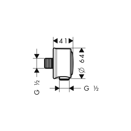 Hansgrohe Fixfit Classic fali csatlakozó 16884 000 (16884000)