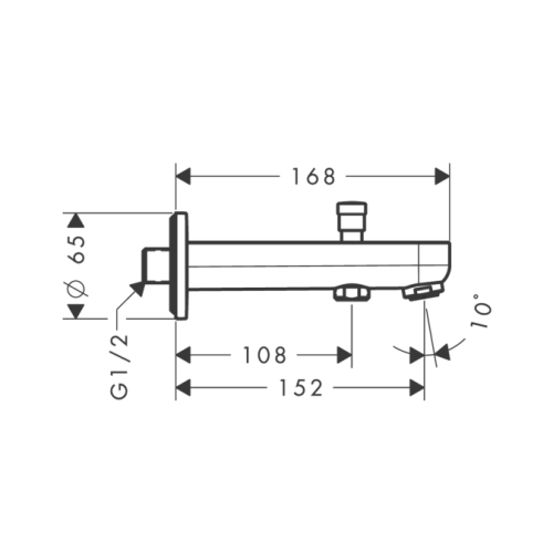 Hansgrohe Metris S Kádtöltő 152 mm váltószeleppel 31417 000 (31417000)