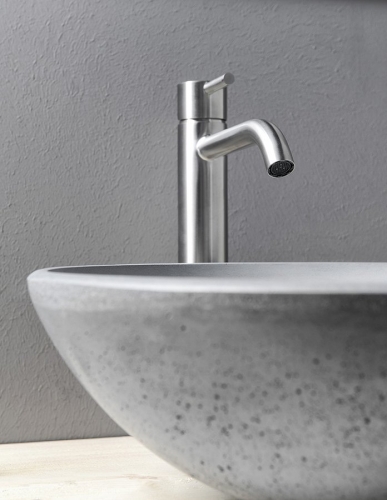 Sapho MINIMAL magasított mosdó csaptelep, inox MI202