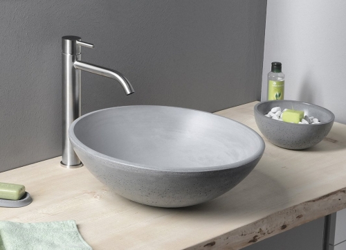 Sapho MINIMAL magasított mosdó csaptelep, inox MI202