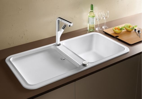 BLANCO Yova XL 6S Silgranit mosogató tartozékokkal (fehér, # 519587)