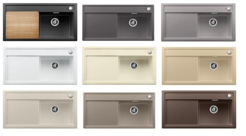 BLANCO ZENAR XL 6S Silgranit mosogató dugókiemelővel kőris vágódeszkával (tartufo Jobbos medence, #519238)