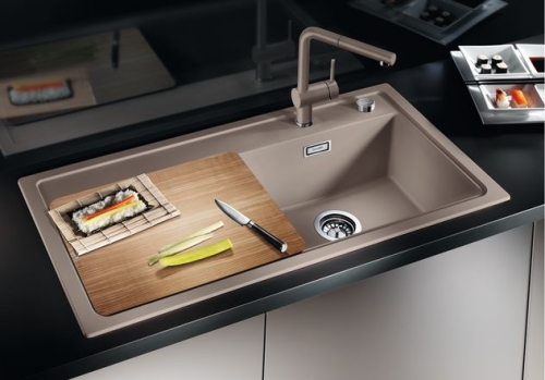 BLANCO ZENAR XL 6S Silgranit mosogató dugókiemelővel kőris vágódeszkával (pezsgő Jobbos medence, #519236)
