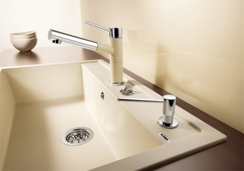 BLANCO ALTA-S Compact Silgránit kihúzható fejes mosogató csaptelep, antracit 515333