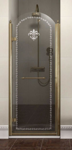 Sapho ANTIQUE 90 cm-es zuhanyajtó  (87,5-90 cm, jobbos, mintás, #GQ1390L)