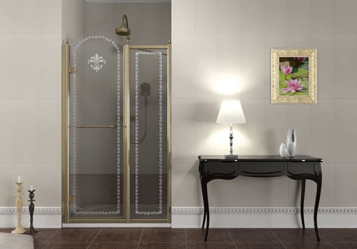 Sapho ANTIQUE 120 cm-es zuhanyajtó fix résszel (GQ4612)
