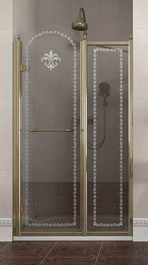 Sapho ANTIQUE 120 cm-es zuhanyajtó fix résszel (GQ4612)