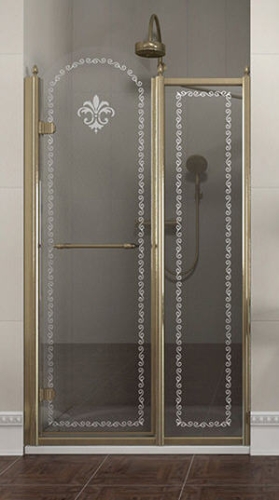 Sapho ANTIQUE 120 cm-es zuhanyajtó fix résszel (GQ4612)