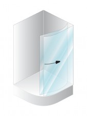 Kolpa-San Orion TKP 90x90/EN negyedköríves zuhanykabin (átlátszó, 90x90 cm, silver, #950420)