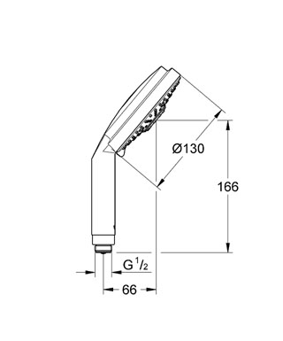 Grohe Rainshower Cosmopolitan 28755 000 kézizuhany (28755000)