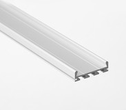 Sapho Eloxált aluminium fali profil LED szalaghoz 26x7 mm  (fali, 2 méter, #KL4574-2)