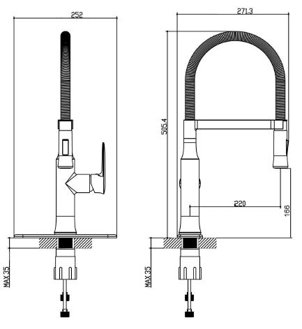 Sapho JESSY mosogató csaptelep (1105-62)