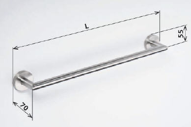 Sapho NEO törölközőtartó 35cm, inox (104204015)