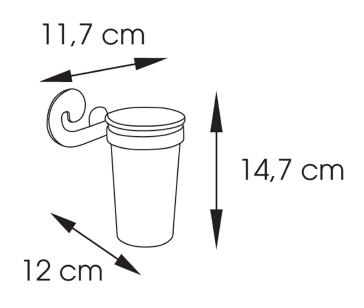 Sapho SISSI fogkefe tartó, króm (331013)
