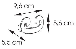 Sapho SISSI dupla fogas, króm (332613)
