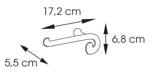 Sapho SISSI WC papír tartó, bronz (332444)