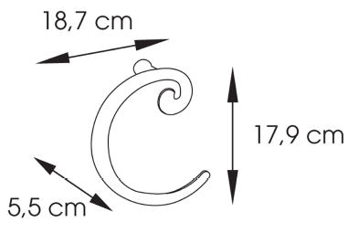 Sapho SISSI törölközőtartó, bronz (337044)