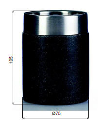 Sapho STONE Black pohár (22010110)