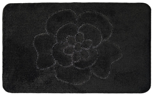 Sapho RIDDER DIAMOND fürdőszobai kilépő csúszásmentes betéttel fekete (775310)