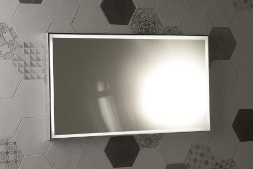 Sapho LUMINAR 90x50 cm tükör LED világítással alumínium kerettel, króm NL559