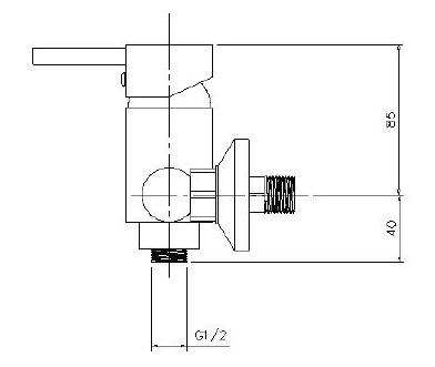 Aqualine DINGO zuhany csaptelep (1108-11)