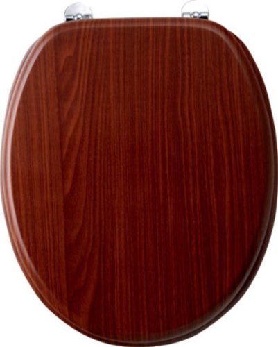 Aqualine WC ülőke MDF, PVC fóliázott dió szín (1705-04)