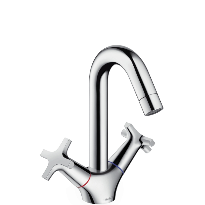 Hansgrohe Logis Classic kétkaros mosdócsaptelep push-open lefolyó-garnitúrával 71272 000 (71272000)