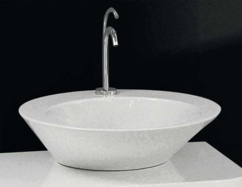 Sapho EDGE TONDO 54x54 cm Pultra szerelhető mosdó (26190301)