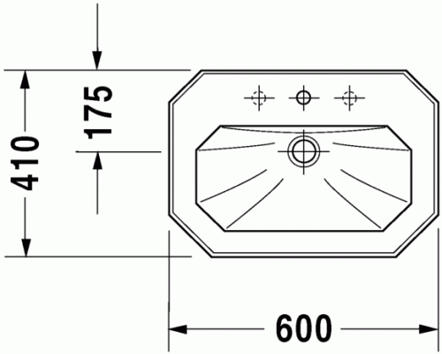 Duravit 1930 60x41 cm-es mosdó 0438600000