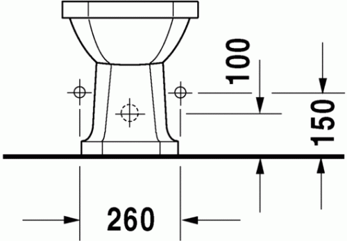 Duravit 1930 álló bidé 0267100000