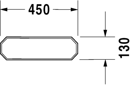 Duravit 1930 Polc 450 mm 0892450000