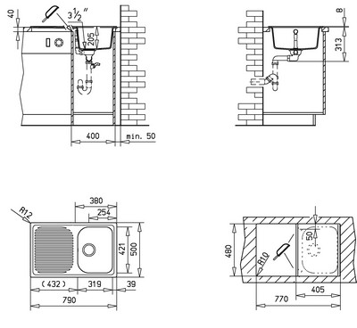 Teka Alba 40 B TG gránit mosogató * (Metálszürke, #87384)