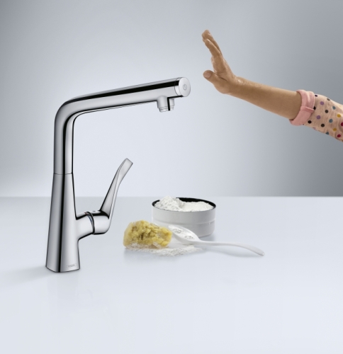 Hansgrohe Metris Select egykaros konyhai csaptelep, króm 14883 000 (14883000)