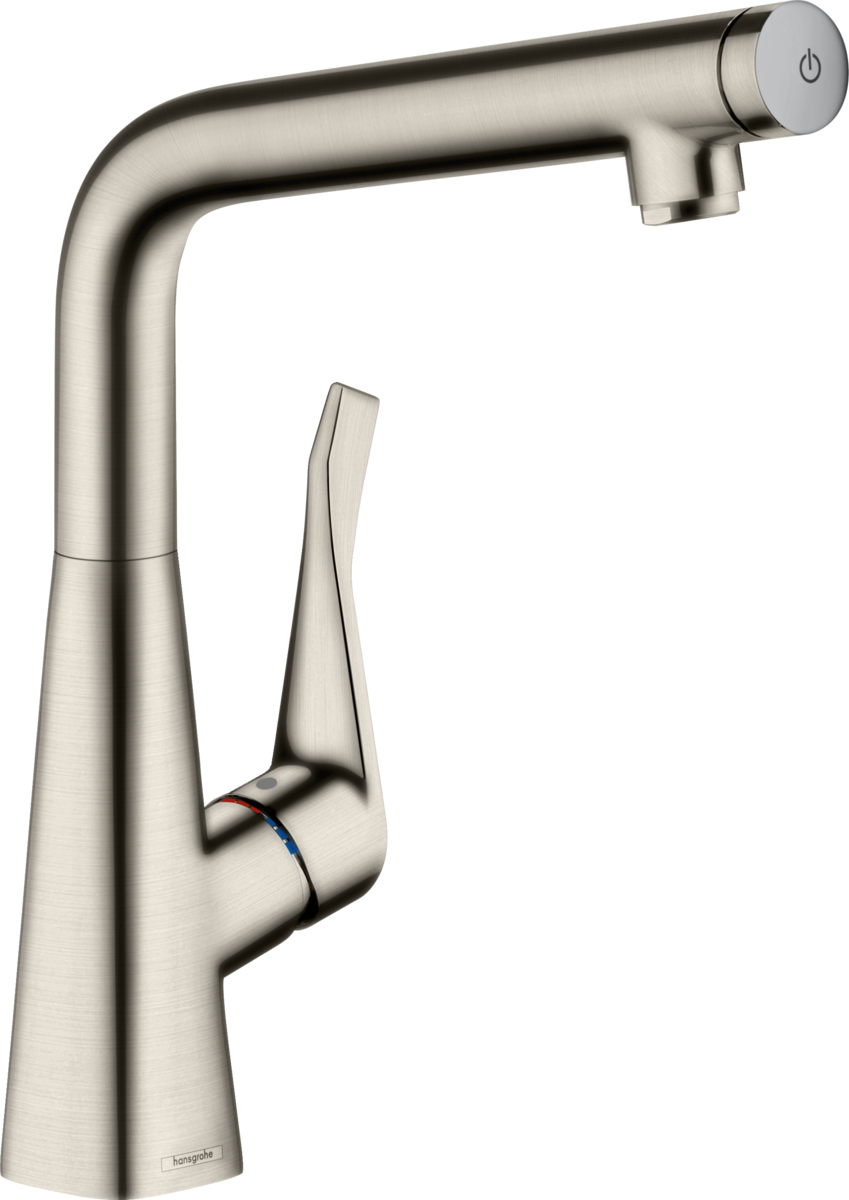 Hansgrohe Metris Select egykaros konyhai csaptelep, rozsdamentes acél 14883800