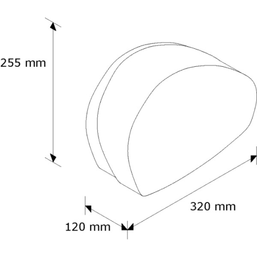 MERIDA MERCURY Toalettpapír tartó - mini (T2 MERC DUPLA BLACK)