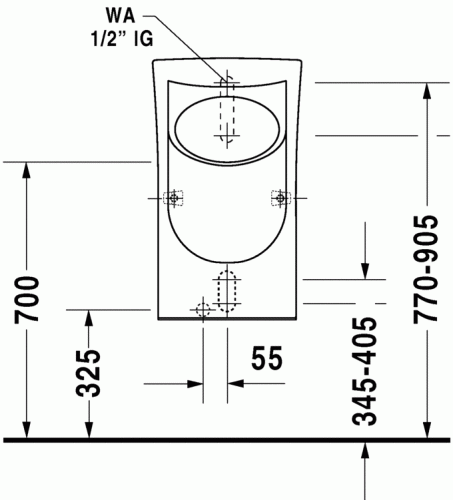 Duravit Architec Piszoár 081836 00 00