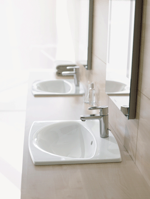 Duravit Caro 56x44,5 cm-es beépíthető mosdó 046157 00 00