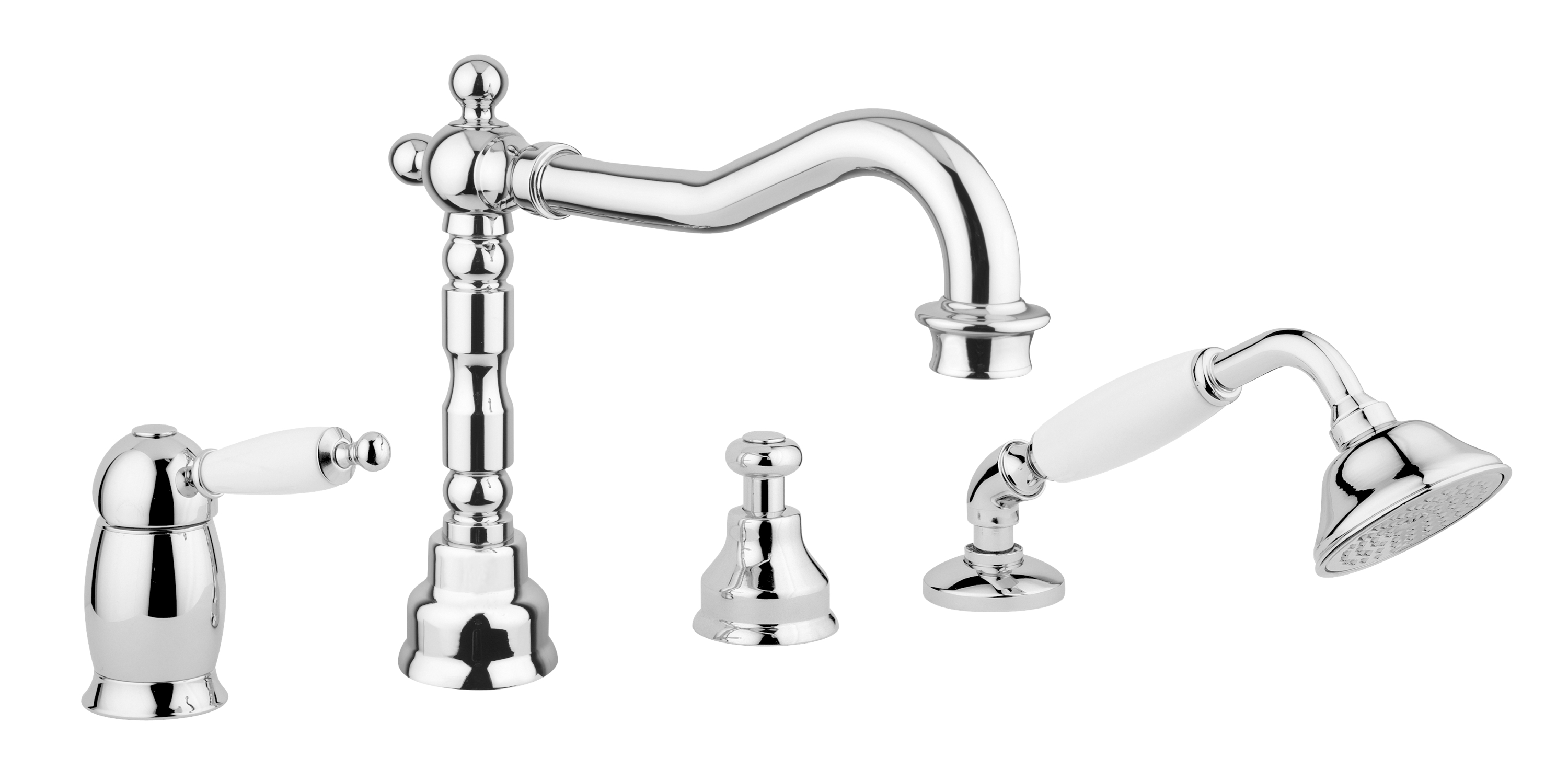 Bugnatese Oxford 6355CSCR Peremre szerelt 4 üléses kádcsaptelep CSCR / CSISZOLT KRÓM