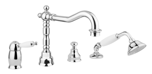 Bugnatese Oxford 6355BT Peremre szerelt 4 üléses kádcsaptelep BT / TUSKAN BRONZ