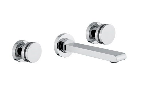 Bugnatese Flat 8665CR Fali mosdócsaptelep 19 cm kifolyóval CR / KRÓM